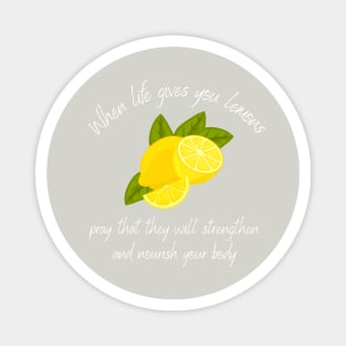 Mormon Funny When Life Gives You Lemons Pray Magnet